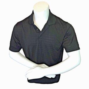 Champion - Men's L Golf Shirt Black Performance Moisture Wicking